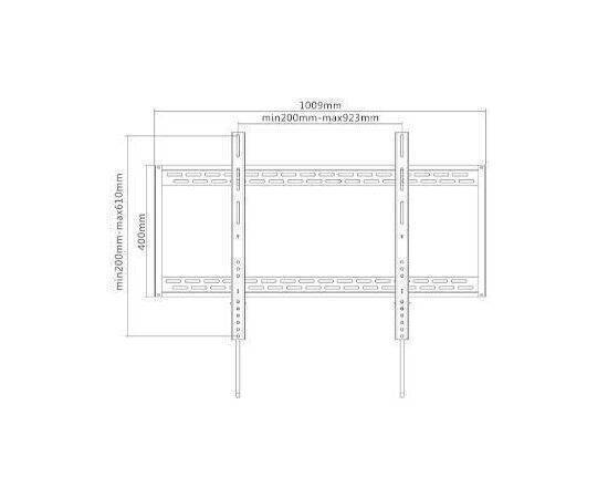 Fixed TV Wall Mount Up to 105". M/N:SH-96F.قاعدة شاشة حائطية ثابتة تحمل لغاية 105 انش