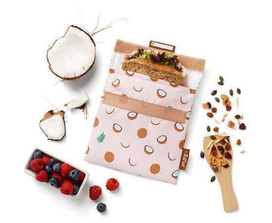 Roll'eat Snack'n'Go Reusable Snack Bag 18x18cm - Fruits - Coconut