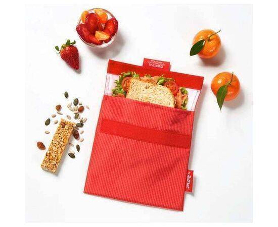 Roll'eat Snack'n'Go Reusable Snack Bag 18x18cm - Red