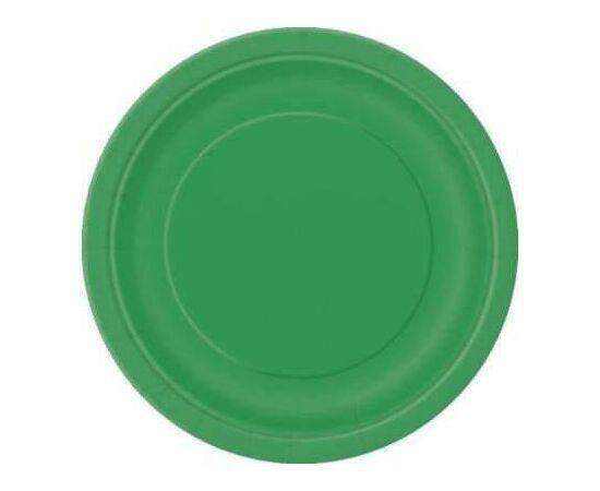 Unique - Plates Round  17.4cm Diam. - 8 pcs - Emerald Green