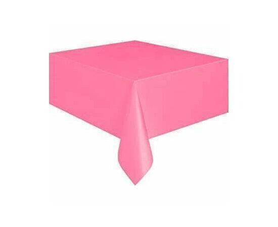 Unique - Party Table Cover Plastic 1.37m x 2.74m - Hot Pink