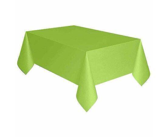 Unique - Party Table Cover Plastic 1.37m x 2.74m - Lime Green