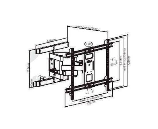 Heavy Motion Wall Mount Up to 80"