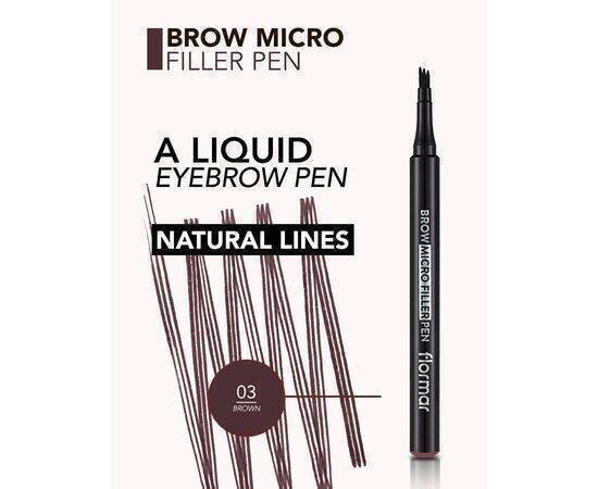 Flormar -  Brow Micro Filler Pen New - Brown 03