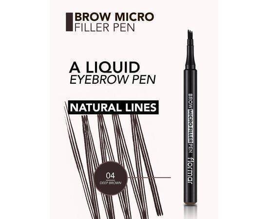 Flormar -  Brow Micro Filler Pen New - Deep Brown 04 