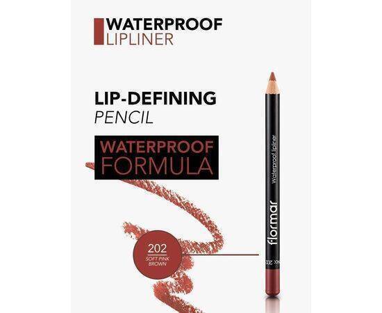 Flormar -  Waterproof Lipliner-202Soft Pink Brown