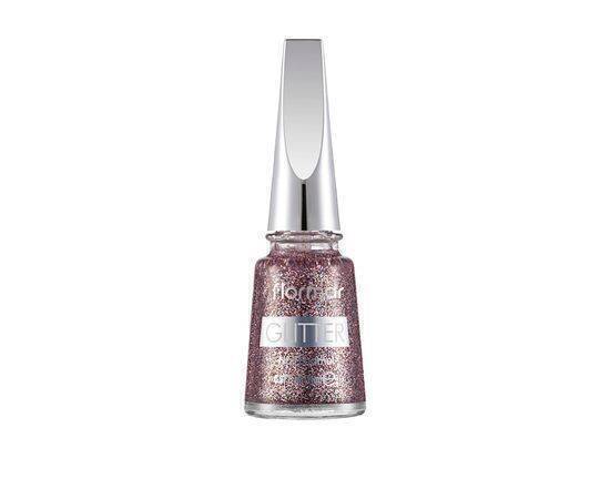 Flormar - Glitter Nail Enamel Gl39 Red In Silver