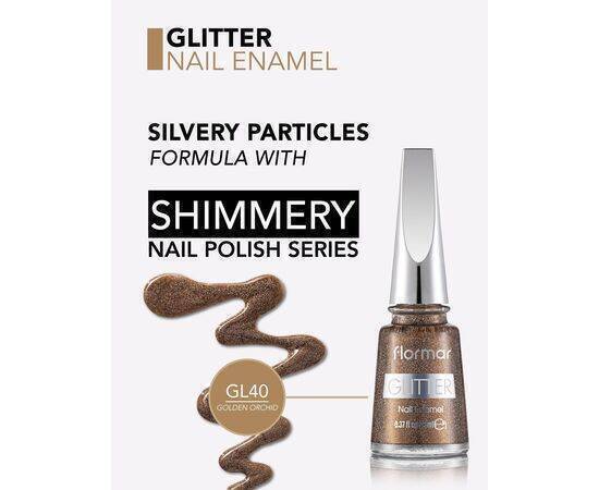 Flormar - Glitter Nail Enamel Gl40 Golden Orchid 