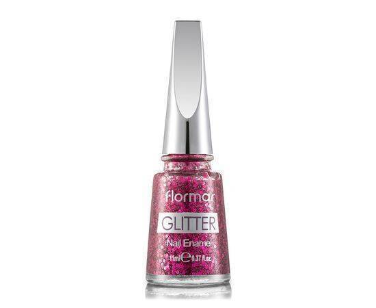 Flormar - Glitter Nail Enamel Gl03Ruby Light 