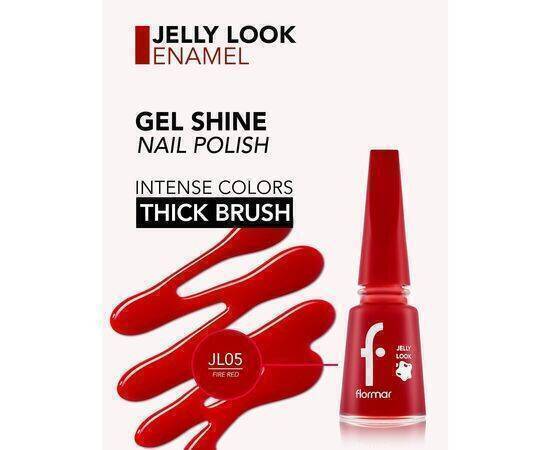 Flormar -  Jelly Look Nail Enamel Jl05 Fire Red