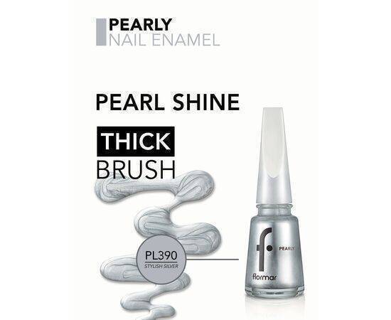 Flormar -  Pearly Nail Enamel Pl390 Stylish Silver