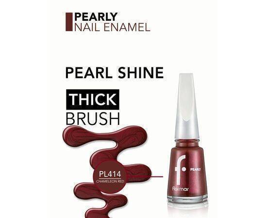 Flormar -  Pearly Nail Enamel Pl414 Chameleon Red 