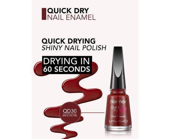 Flormar - Quick Dry Nail Enamel Brick On Fire 30 