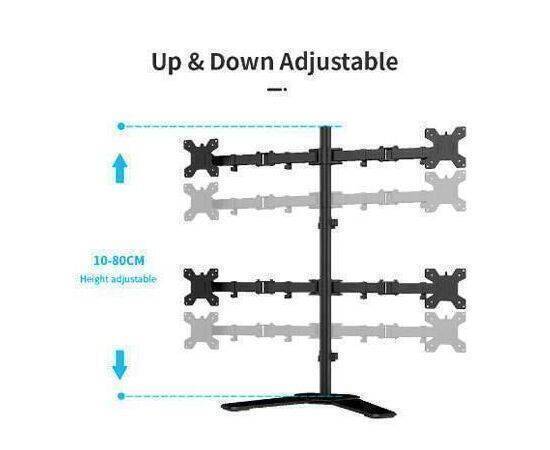 Four Arm Desk Monitor Mount Up to 27".