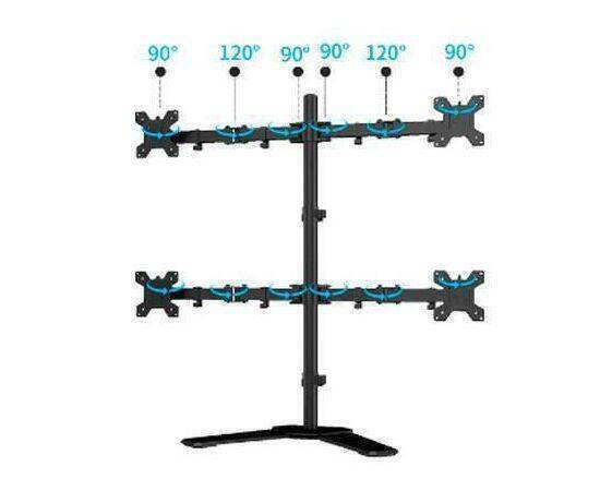 Four Arm Desk Monitor Mount Up to 27".