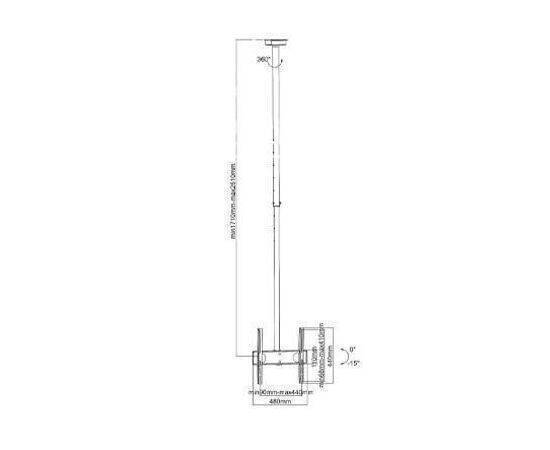 Full Motion Ceiling Mount Up to 75".