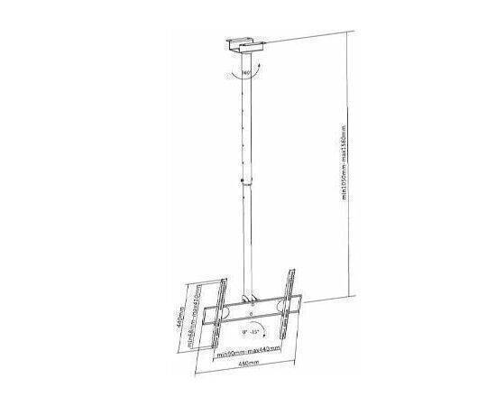 Ceiling Bracket Up to 75".