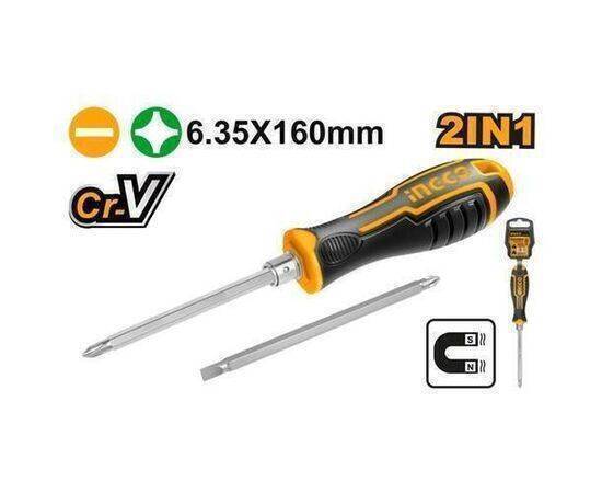 iNGCO -   Screwdriver `2 IN 1 set 135 mm