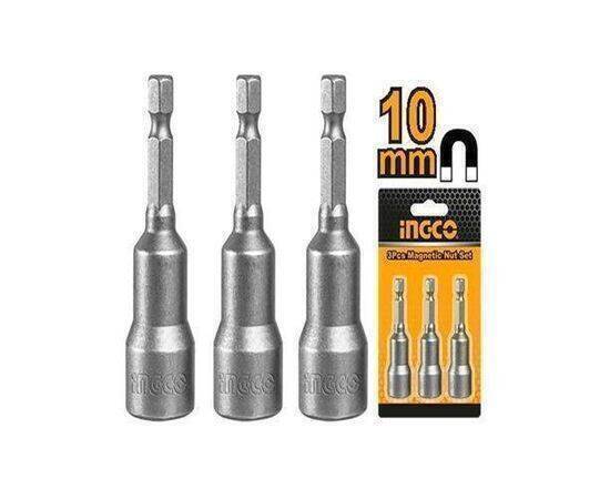 iNGCO -   Magnetic Nut 3 pcs Set 10 mm