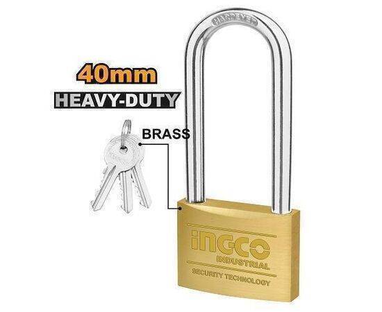 iNGCO -  Heavy duty long shackle brass padlock