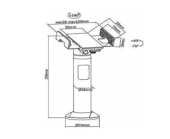 Credit Card Terminal Stand.