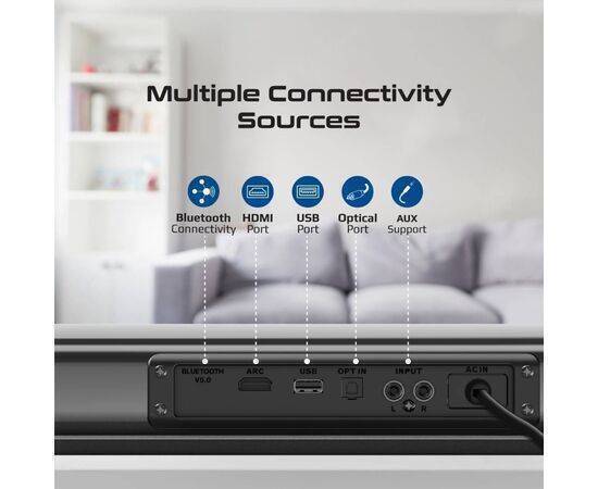 PROMATE - Stream Bar - 30 Sound Bar with Subwoofer 30w Promate 