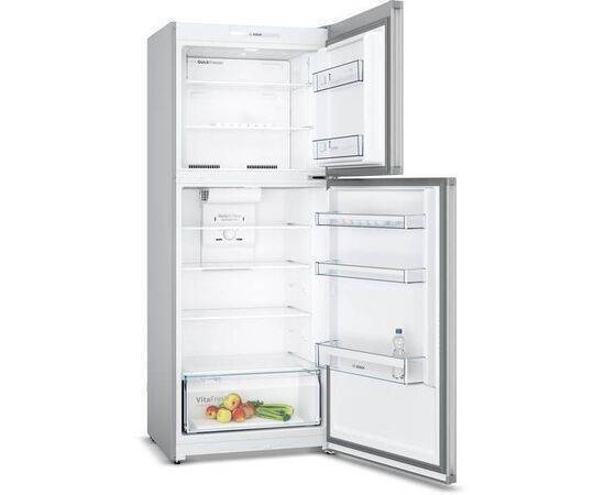 BOSCH freezer  Series 4, free-standing fridge-freezerwith freezer at top, 178 x 70 cm,
Stainless steel look
