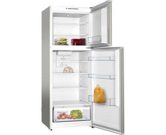 BOSCH - Freezer Series 4free-standing fridge-freezerwith freezer at top, 186 x 70cm, Stainless steel look