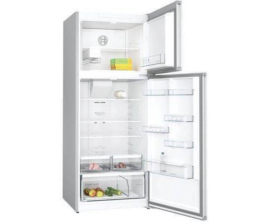  BOSCH  Microwave  Series 4free-standing fridge-freezer
with freezer at top, 186 x 75
cm, Stainless steel look