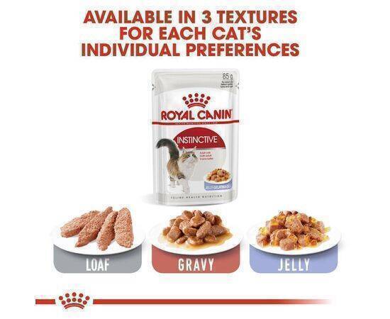 ROYAL CANIN - Cat Food Instinctive In Jelly Pouches 12X85G