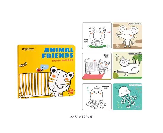 MIDEER - Coloring Book Animal Friends