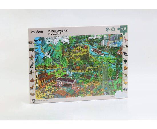 MIDEER - Puzzle Discovery Big World Small World South America 70P