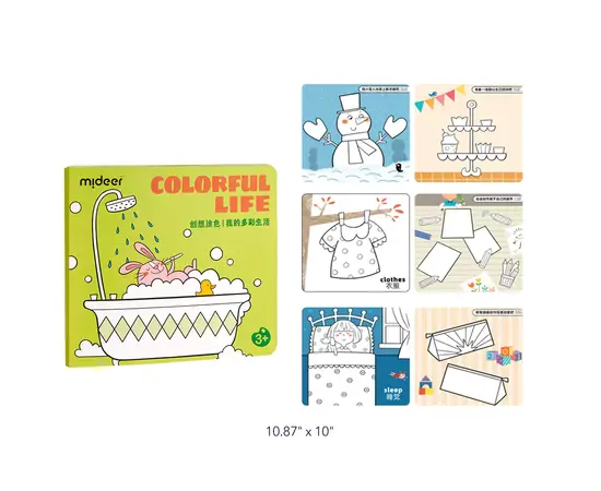 MIDEER - Coloring Book Colorful Life