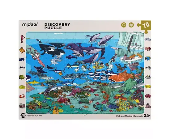 MIDEER - Puzzle Discovery Big Aniaml Or Small Animal Fish And Marine Mammals