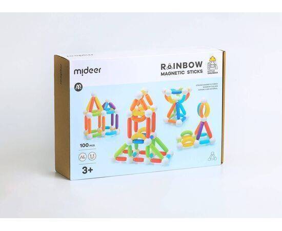 MIDEER - Magnetic Sticks Rainbow 100pcs