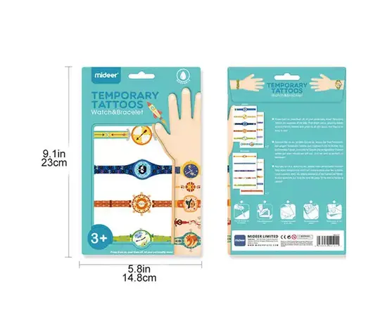 MIDEER - Temporary Tattoos Watch & Bracelets - Boy