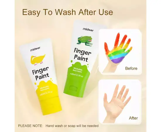 MIDEER - Finger Paint Washable