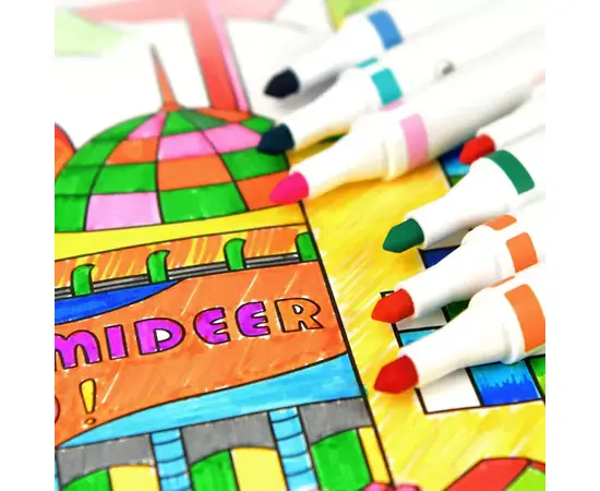 MIDEER - Marker Washable Small Tip 48 Colors