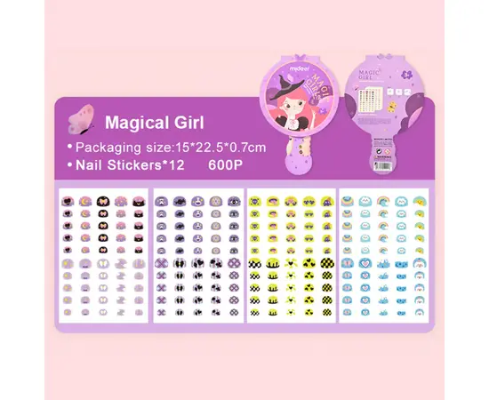 MIDEER - Nail Sticker Magic Mirror Theme Magic Girl