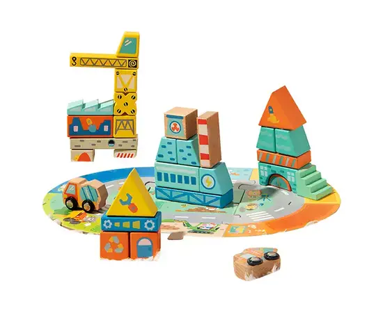 MIDEER - Toy Little Architect Wooden blocks