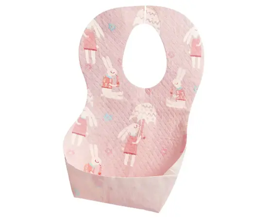 MIDEER - Bib Disposable Baby Pink Bunny 20pcs