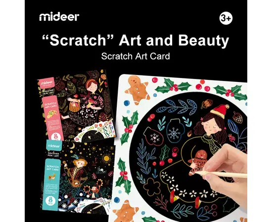 MIDEER - Scratch Art Card Boy