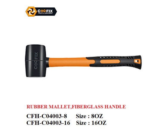 COOFIX - Rubber Mallet Fiber Glass Handle 16OZ