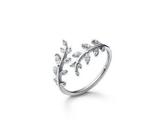 Ring Charming Olive Leaf Branch Adjustable Size - Silver