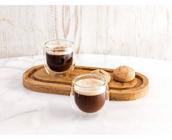 MADAME COCO -   Double Wall Glass Cup Moulins 2-Piece - 100Ml