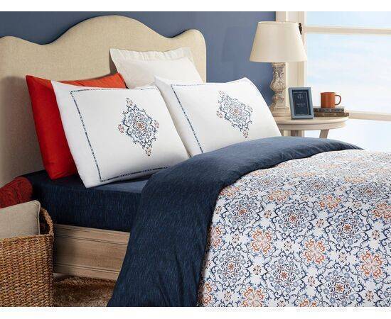 MADAME COCO - Duvet Cover Set Ancile Single Size  - Ranforce Patterned 