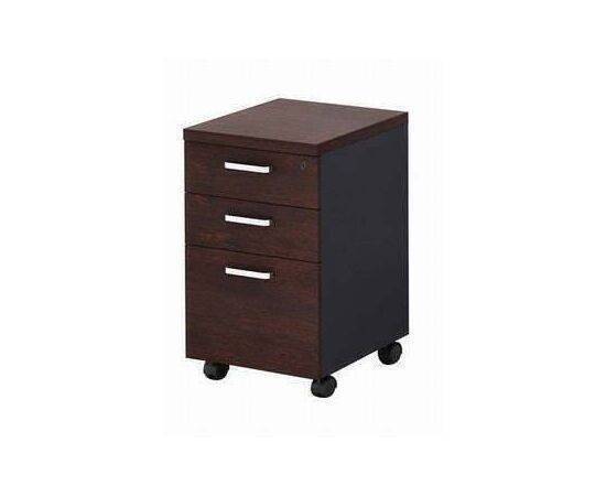 The Target JO - Drawer Cabinet Pedestal for Desks WALNUT & GRAY