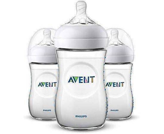 PHILPS AVENT - Natural Feeding Bottle 260Ml Pack Of 3 (Scf033/37)