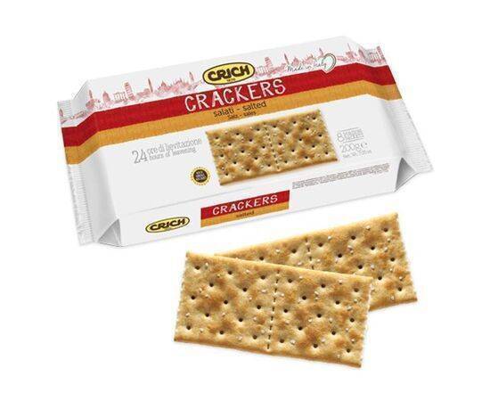 Crich - Crackers Salted surface in Pack of 250 grams CRICH 250 grams