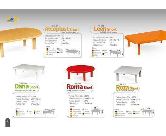 TOP - Table Atcoplast - Short